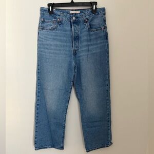 Levi’s Ribcage Straight Ankle Light Blue Jeans